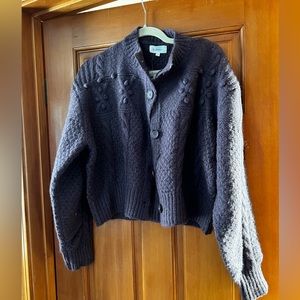 NWT Bohme Purple Cardigan
